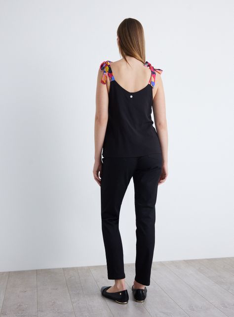 Blusa Con Tirantes Estampados-5