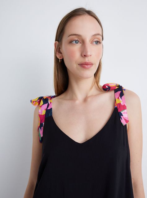Blusa Con Tirantes Estampados-2