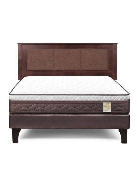 Cama Europea New Style 4 Plus 2 Plazas + Respaldo Rachel-1