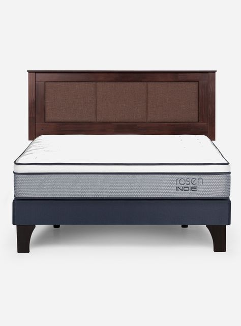 Cama Europea Indie 2 Plazas + Respaldo Rachel-1