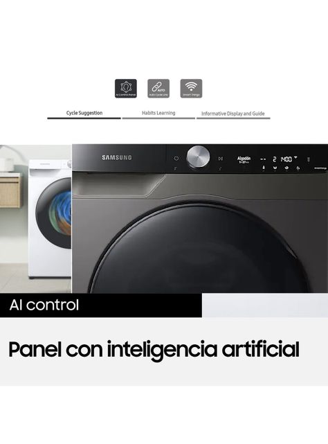 Lavadora-Secadora Carga Frontal 12.5/7 Kg IA WD12T704DBX/ZS-7