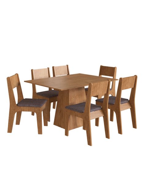 Juego de Comedor + 6 Sillas-0