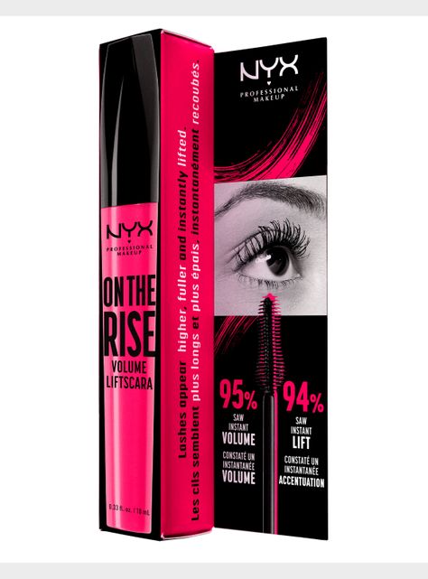 Máscara Nyx Professional Makeup Pestañas On the Rise Black-4