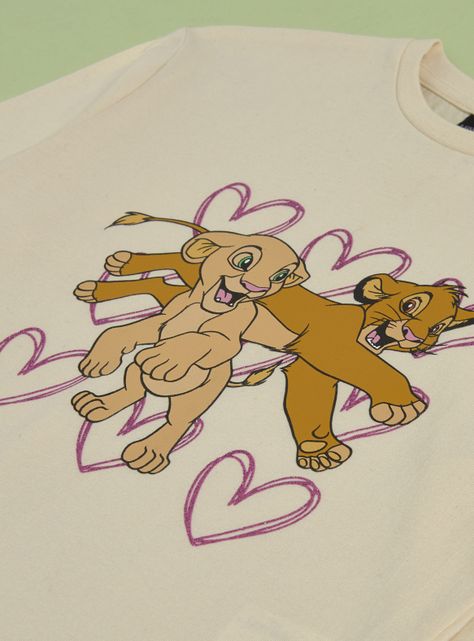 Polera Niña con Aplicación Nala & Simba Disney-4