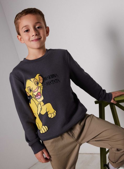 Polerón Cerrado Niño Simba Rey León Disney-0