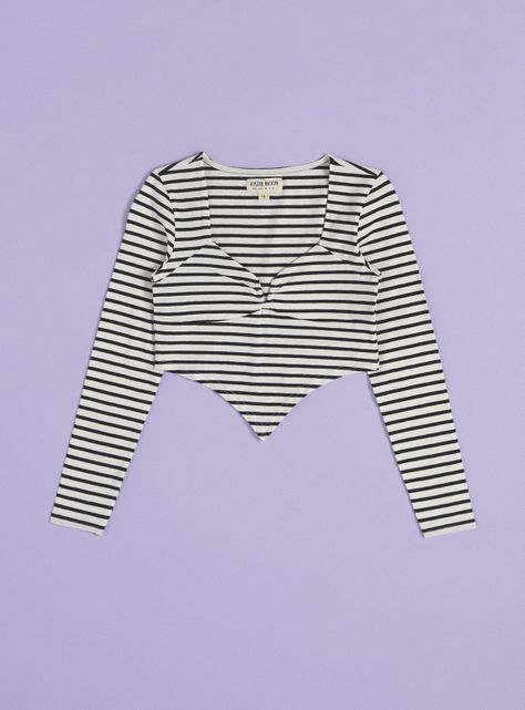 Polera Crop Rayitas-2