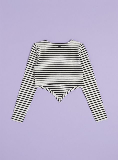Polera Crop Rayitas-3