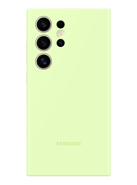 Carcasa Galaxy S24 Ultra Silicone Case Light Green-0