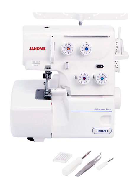 Máquina de Coser Easy Jeans Plus + Máquina Overlock 8002D-5