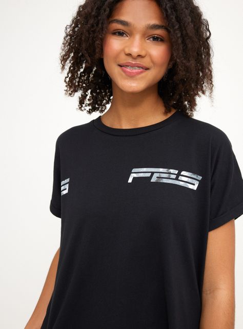 Polera Estampado Branding Manga Corta Roll Up-2