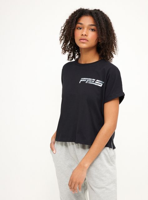Polera Estampado Branding Manga Corta Roll Up-0