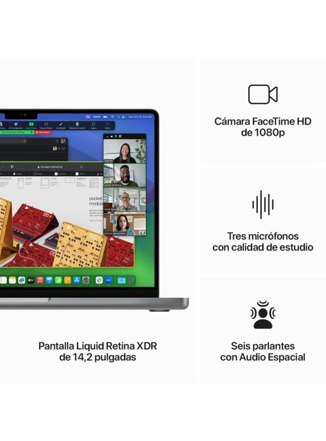 Apple MacBook Pro 14 Chip M3 Gris Espacial-6