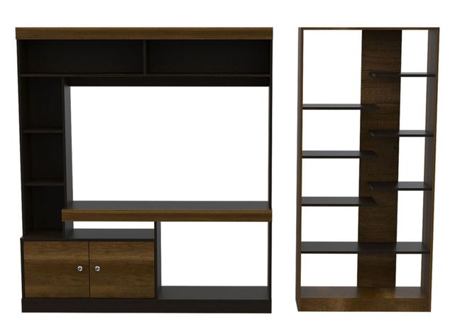 Combo Living Classic Estante TV 55'' + Biblioteca-1