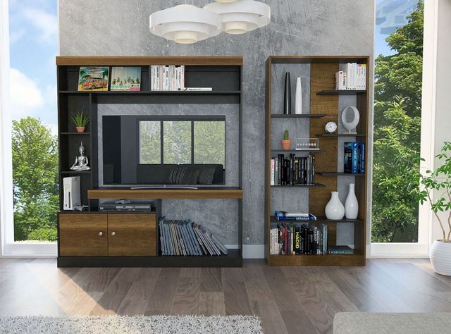 Combo Living Classic Estante TV 55'' + Biblioteca-0