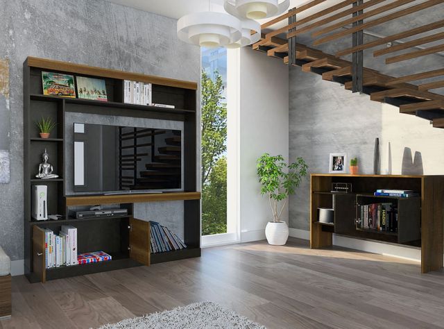 Combo Living Classic Estante 55'' + Arrimo-0