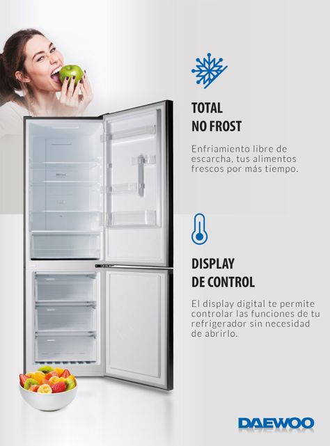 Refrigerador Bottom Freezer No Frost 317 Litros DRSC340NFINDCL-3