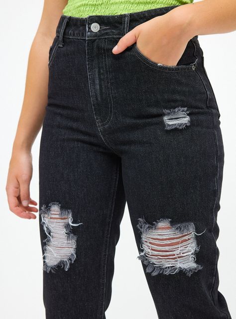 Jeans Básico Rotura-2