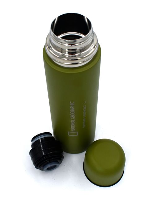 Termo Bala Metálico 1 Litro Verde-2