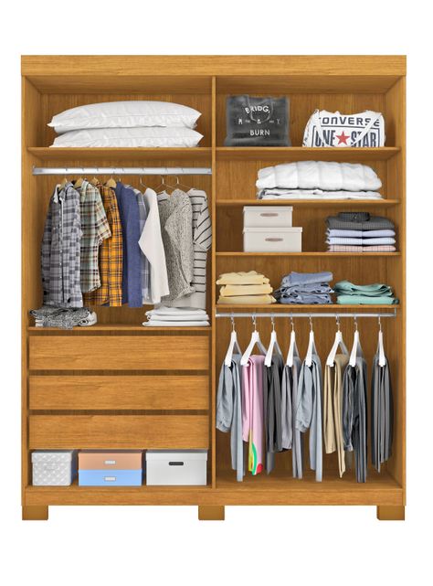 Closet 4 Puertas Itagua Almendra-2