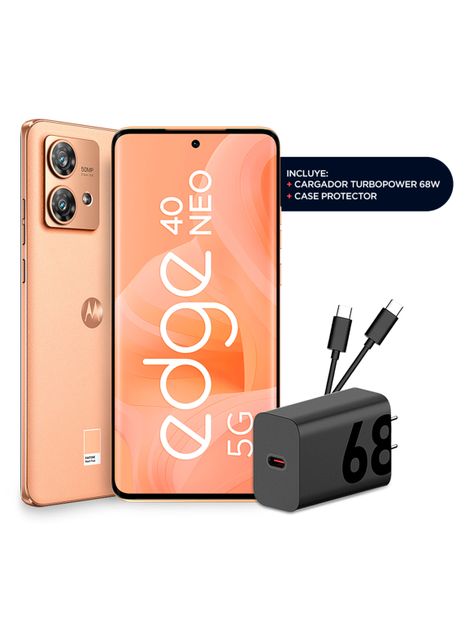 Smartphone Edge 40 Neo 256GB 6.5" Peach Fuzz Liberado-1