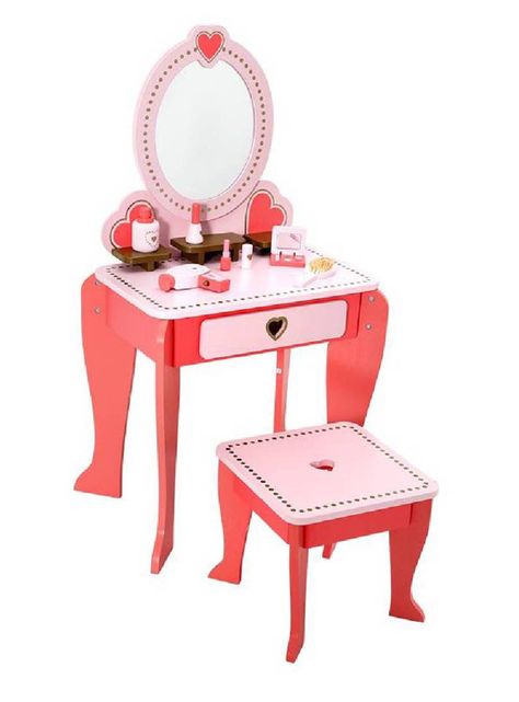 Juguete Mini Hogar Tocador Love Rosado + Accesorios-0