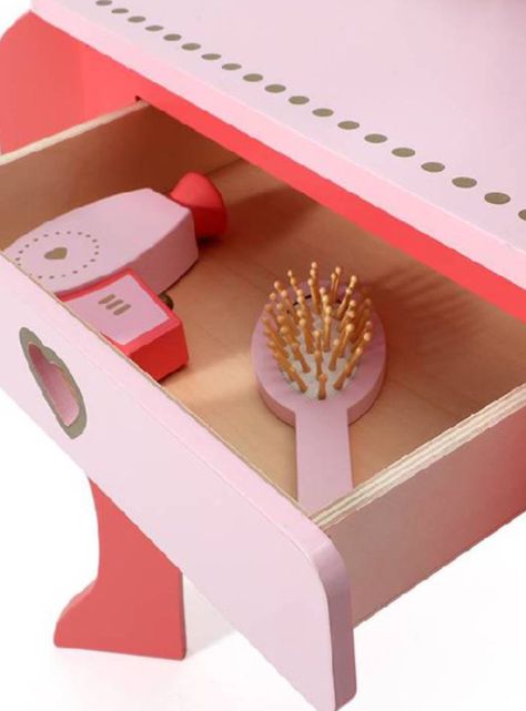 Juguete Mini Hogar Tocador Love Rosado + Accesorios-2