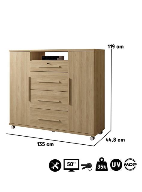Cómoda Multifuncional Zanzini Beige-1