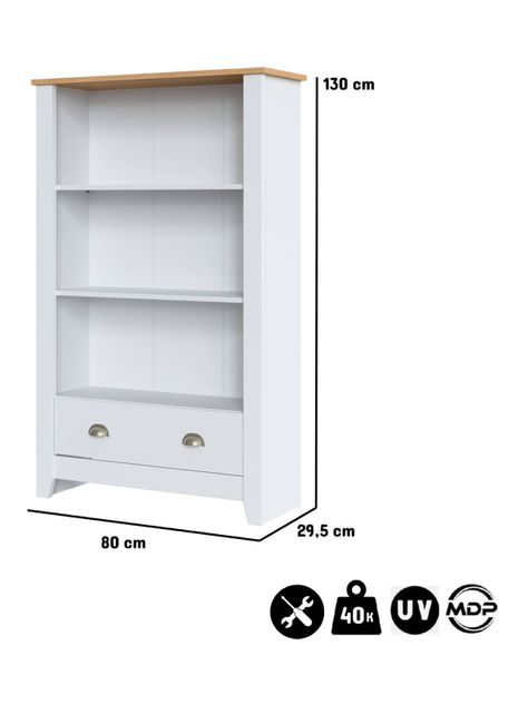 Estante Ludlow Blanco Miel-1