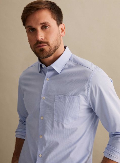 Camisa Manga Larga Raya Básica-2
