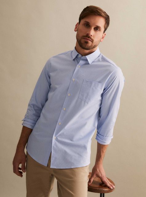 Camisa Manga Larga Raya Básica-0