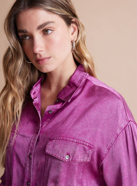 Blusa Efecto Satinado Y Proceso De Color-2