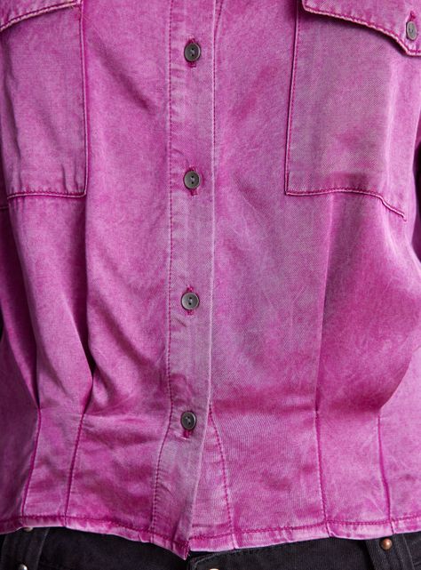 Blusa Efecto Satinado Y Proceso De Color-3