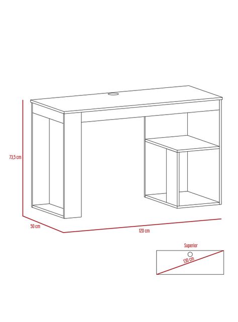 Escritorio MDP Astana 73.5 x 50 x 120 cm-1