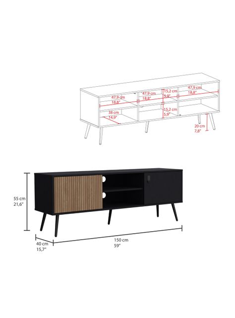 Racks TV 58" Funes Eco 150-1