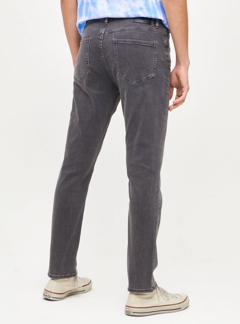 Jeans Casual Skinny Fit Gris-1