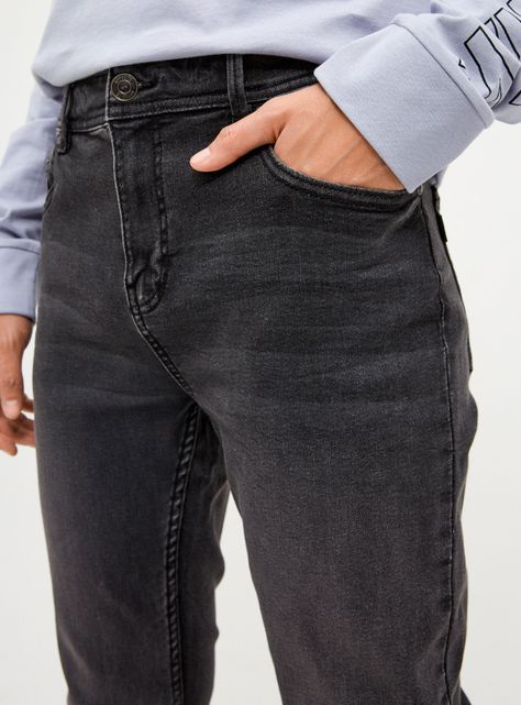 Jeans Super Skinny Fit Gris-2
