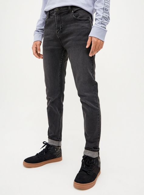 Jeans Super Skinny Fit Gris-0