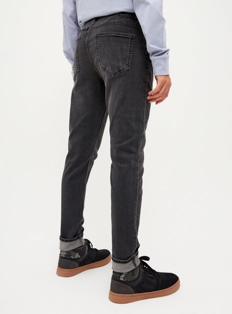 Jeans Super Skinny Fit Gris-1
