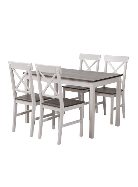 Juego de Comedor Romance + 4 Sillas Attimo-1
