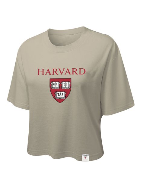 Crop Top Harvard Preppy Style-0