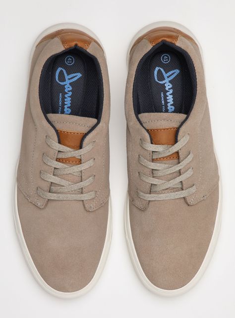 Zapatilla Urbana Hombre Efecto Gamuza con Cordón-3