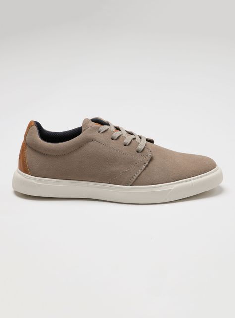Zapatilla Urbana Hombre Efecto Gamuza con Cordón-0