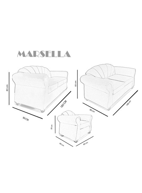 Juego de Living Marsella 6C-1