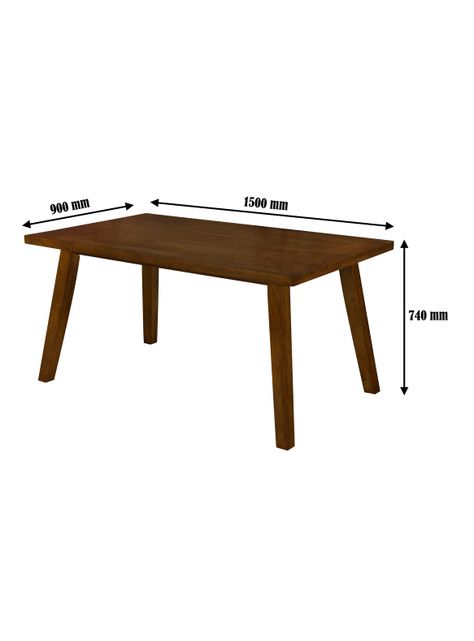 Juego de Comedor Castilla De 6 Sillas Madera Natural-1