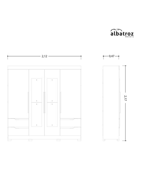 Closet Vivacce Light 4P+4C-1
