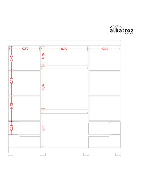 Closet Vivacce Light 4P+4C-3