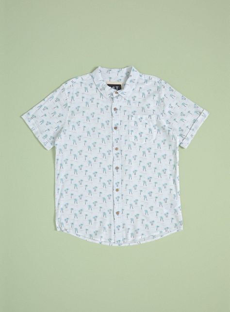 Camisa de Vestir Mini Print-2