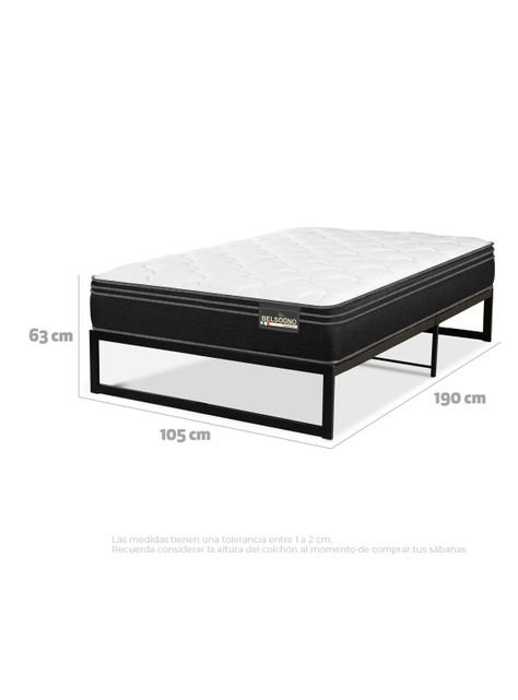Cama Iron Smart Premium 1.5 Plazas-1