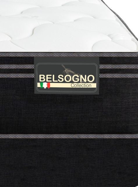 Cama Europea Premium 1.5 Plazas +  Respaldo Black-4