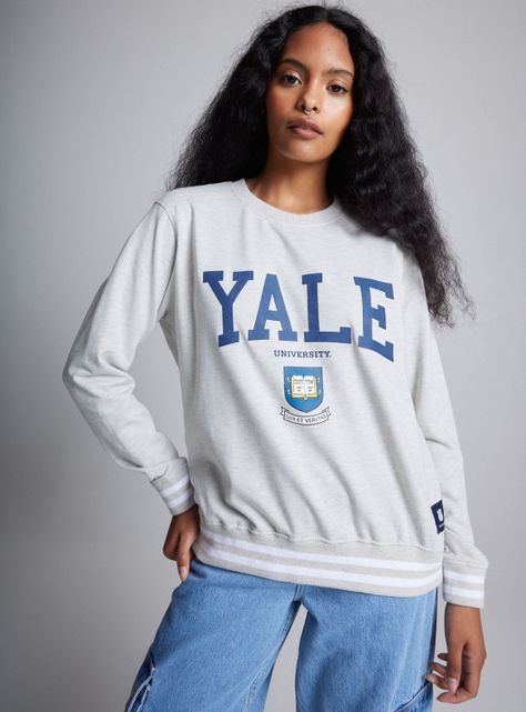 Polerón Manga Larga con Escudo Estilo Preppy Yale-0